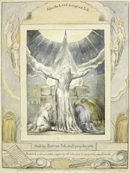 Job rezando (pl.18) del Libro de Job, c.1793